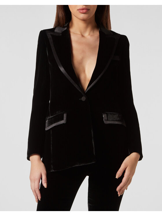 PHILIPP PLEIN PHILIPP PLEIN Marynarka 2949 Czarny Loose Fit
