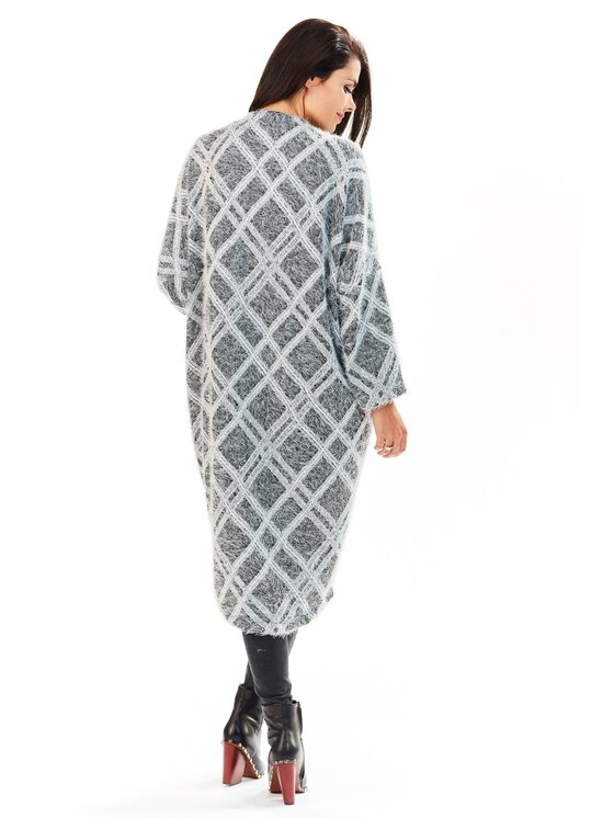 Awama Awama Kardigan A194 Kolorowy Basic Fit