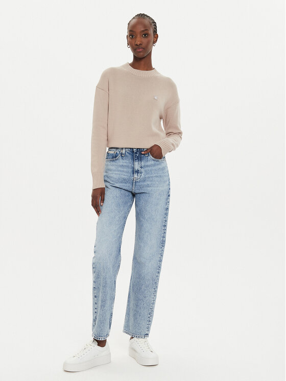 Modivo Comma Grauer Pullover Badge Calvin Klein Jeans Pullover