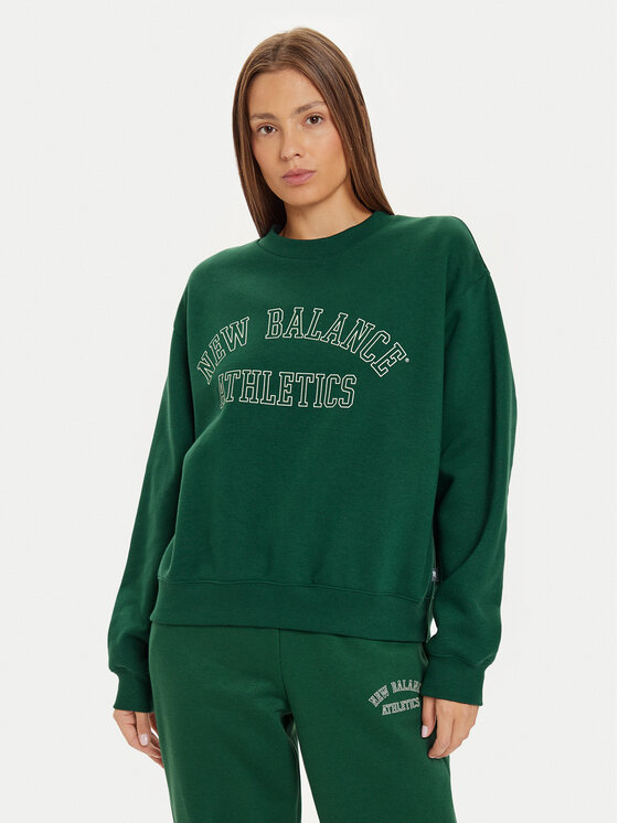 New Balance New Balance Majica dugih rukava WT43516 Zelena Relaxed Fit