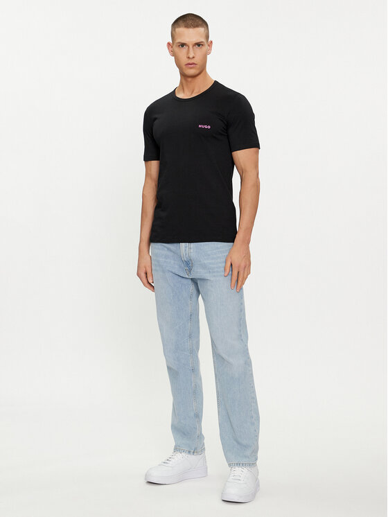 HUGO Hugo 3 marškinėlių komplektas 50480088 Juoda Regular Fit
