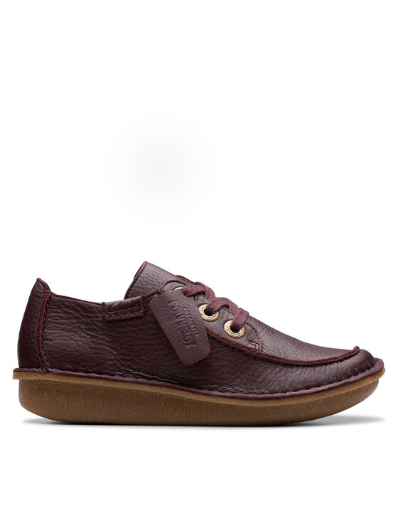 Clarks Nizki čevlji Funny Dream 26179094 Bordo Rdeča