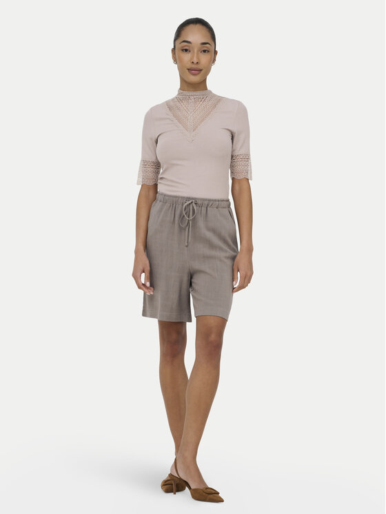 ONLY ONLY Blúzka Tilde 15335353 Béžová Slim Fit