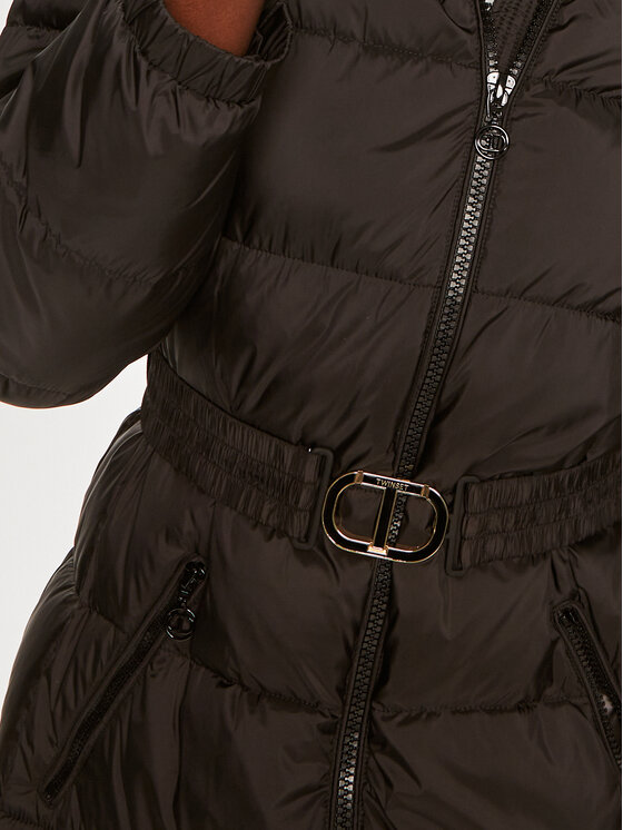 TWINSET TWINSET Μπουφάν πουπουλένιο 242TP2183 Μαύρο Regular Fit