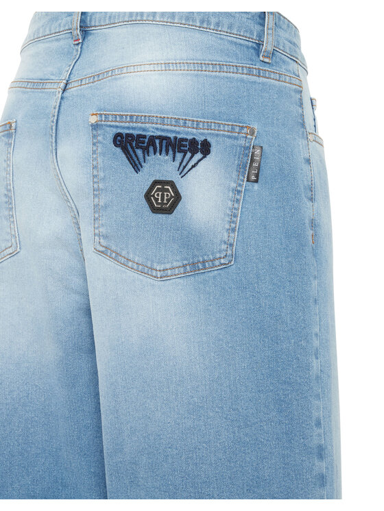 PHILIPP PLEIN PHILIPP PLEIN Jeansy 25901 Modrá Loose Fit