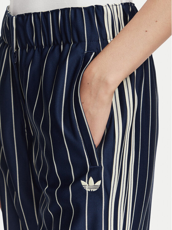 adidas adidas Sportinės kelnės Pinstripe Firebird Track Pant KR7037 Tamsiai mėlyna Regular Fit