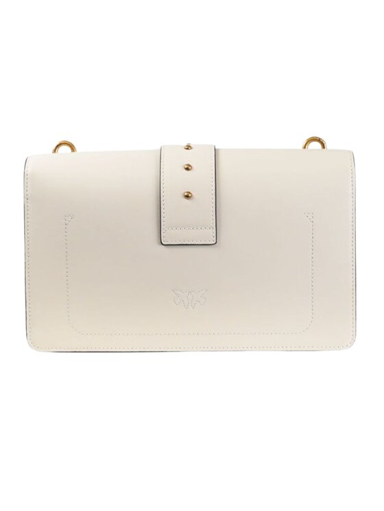 PINKO PINKO Σάκος Love one classic vitello seta Μπεζ