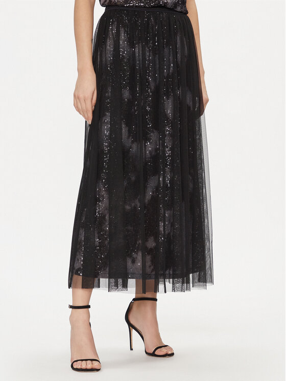 Liu Jo Liu Jo Спідниця з фатину TA4019 J4623 Чорний Regular Fit