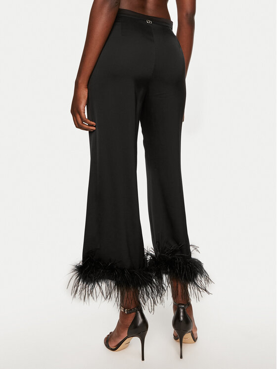 TWINSET TWINSET Παντελόνι υφασμάτινο 242TP2343 Μαύρο Straight Fit