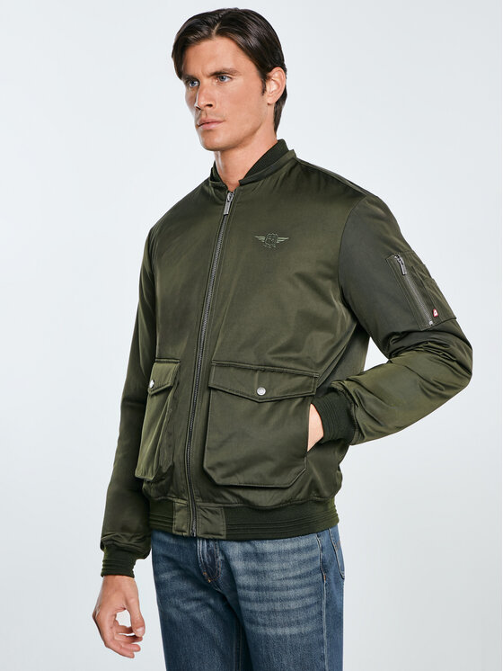 BIG STAR BIG STAR Kurtka zimowa GETNEW Zielony Basic Fit