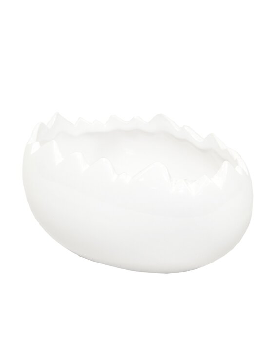 MIAhome MIAhome Osłonka biała skorupka 7x13,5x9,5 cm KEST small Biały