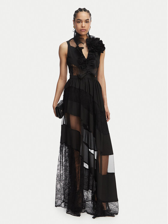 Babylon Babylon Abendkleid EL0707 Schwarz Regular Fit