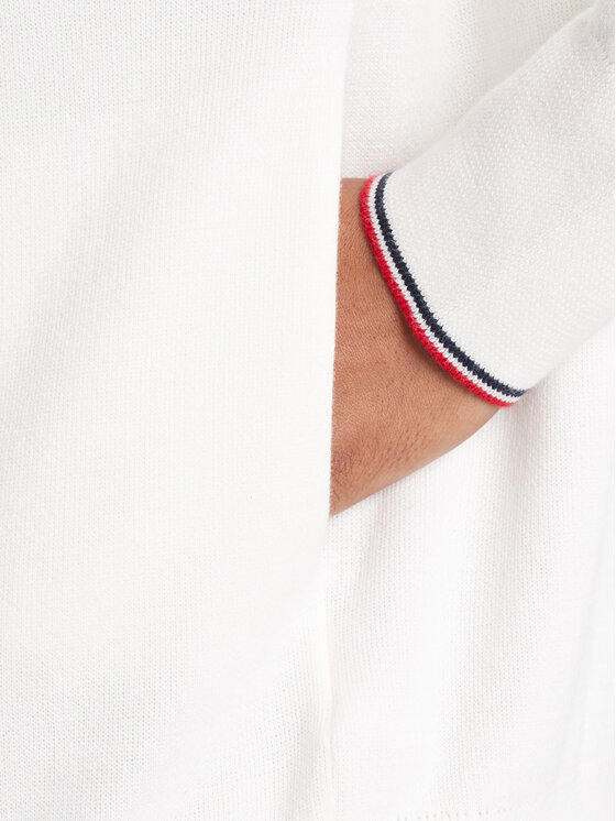 Tommy Hilfiger Tommy Hilfiger Kardiganas WW0WW42018 Écru Regular Fit
