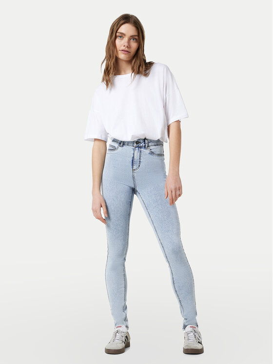 Noisy May Noisy May Jeansy Callie 27030614 Světle modrá Skinny Fit