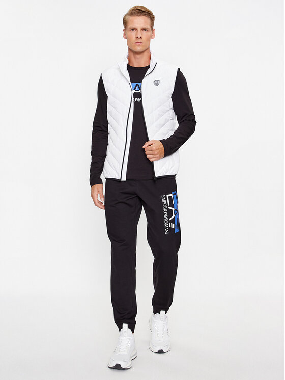 EA7 Emporio Armani EA7 Emporio Armani Vestă 8NPQ02 PNE1Z 1100 Alb Regular Fit