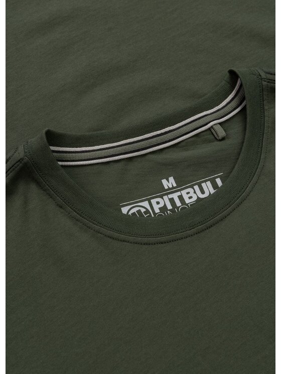 PITBULL PITBULL T-Shirt Koszulka męska PARA BELLUM XXL Zielony Regular Fit