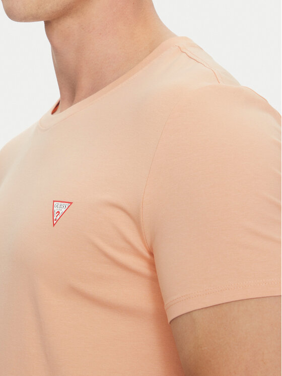 Guess Guess Majica M2YI24 J1314 Oranžna Slim Fit