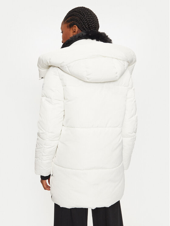 Rinascimento Rinascimento Μπουφάν χειμωνιάτικο CFC0118343003 Λευκό Loose Fit