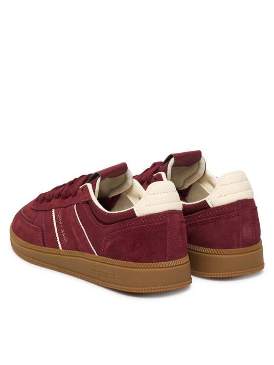 Tommy Jeans Tommy Jeans Sneakersy The Greenwich Edge Suede EN0EN02924 Bordová
