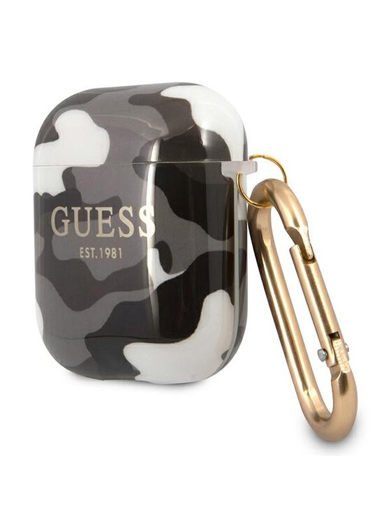 Guess Guess Etui na słuchawki AirPods Czarny