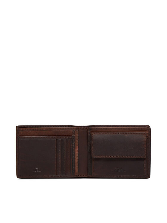 Guess Guess Kleine Herren Geldbörse SMROVL LEA20 Braun