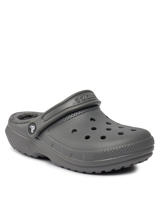 Crocs Crocs Šlepetės Classic Lined Clog 203591 Pilka