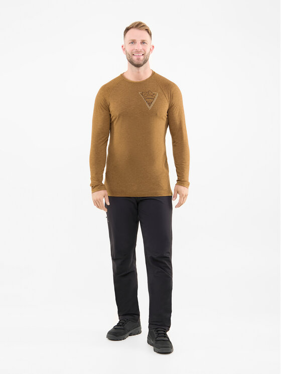 Viking Viking Longsleeve Andali Man Brązowy Regular Fit