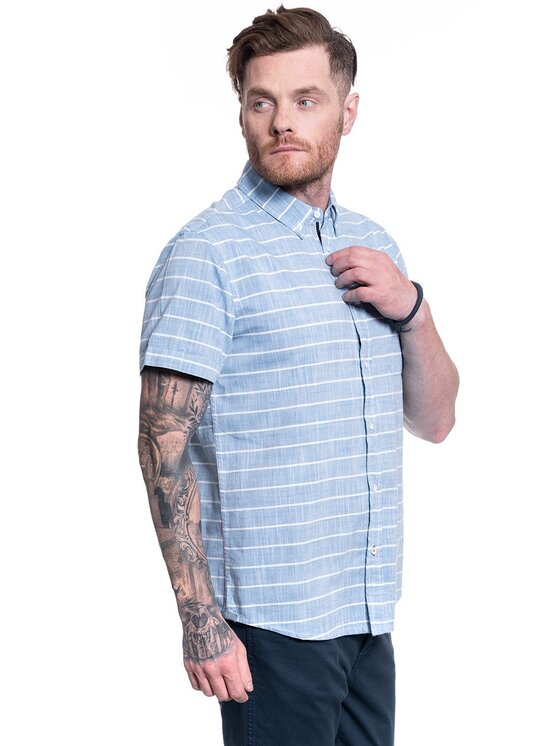 Koszula, rozmiar M, Niebieskie, CHRIS STRIPE SHIRT