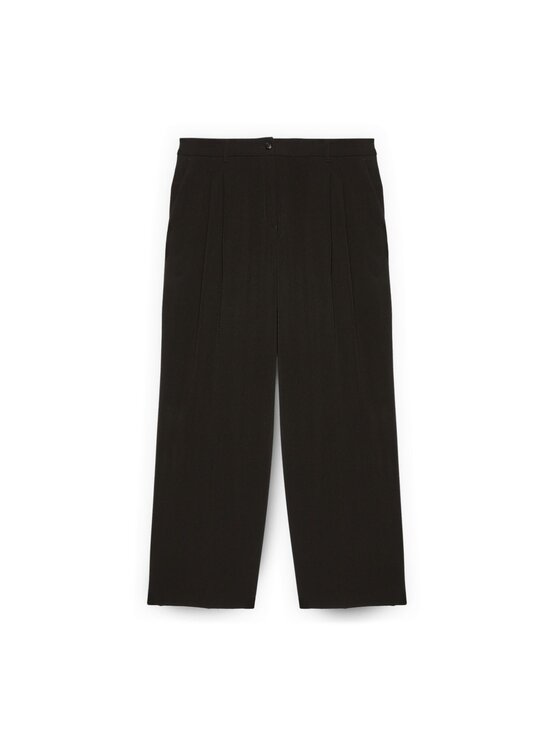 Fiorella Rubino Fiorella Rubino Spodnie materiałowe P005T005064N033 Czarny Regular Fit