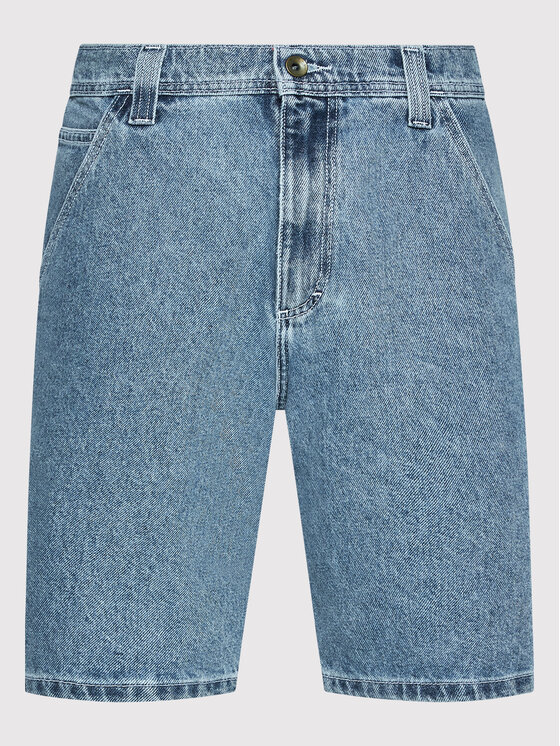 Vans Vans Szorty jeansowe Drill Chore VN0A7S4S Niebieski Loose Fit