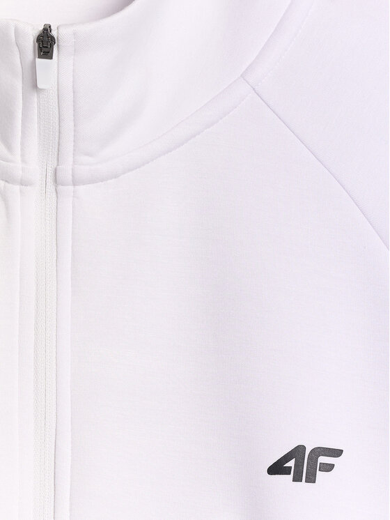 4F 4F Bluza STREFA KIBICA Biały Regular Fit