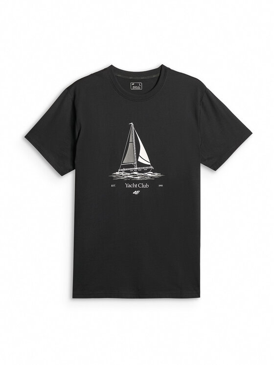 4F 4F T-Shirt LAKESIDE ESCAPE Czarny Relaxed Fit