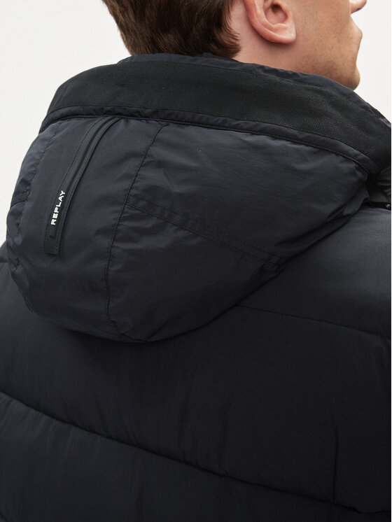 REPLAY REPLAY Kurtka zimowa M8357.000.84732 Czarny Regular Fit