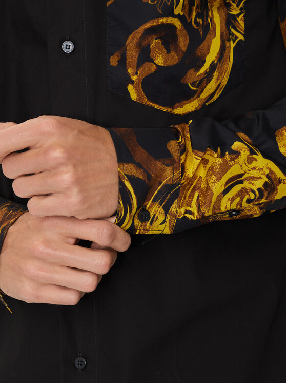 Versace Jeans Couture Camicia 76GAL2R2 Nero Regular Fit Modivo