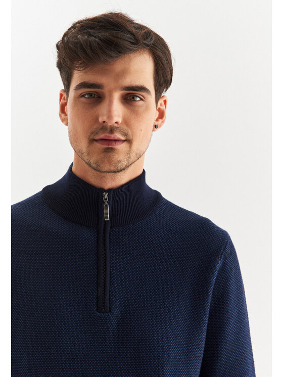 Pako Lorente Pako Lorente Sweter P22WF-2X-018 Granatowy Classic Fit