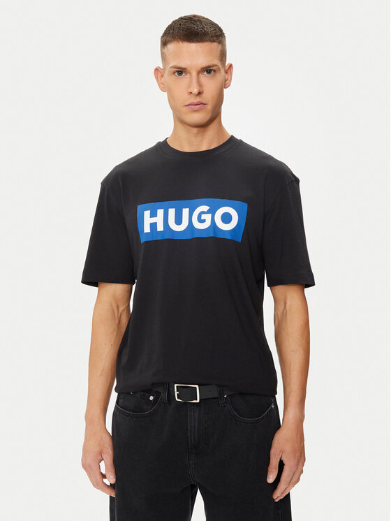 Hugo T-krekls Nico 50522376 Melns Regular Fit