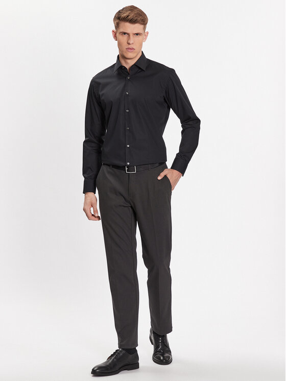 BOSS Boss Košeľa 50473265 Čierna Regular Fit