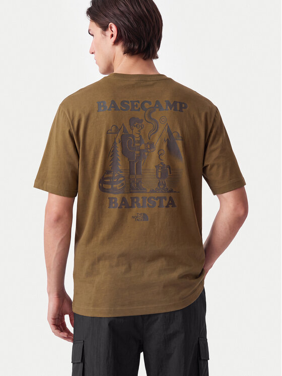 The North Face The North Face T-shirt Basecamp Barista Rlx Ss NF0A8JAA Smeđa Relaxed Fit
