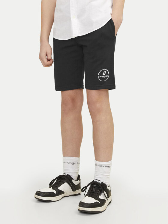 Chłopięce Szorty sportowe Jack&Jones Junior, Rozmiar 140, Czarne, Swift 12249966