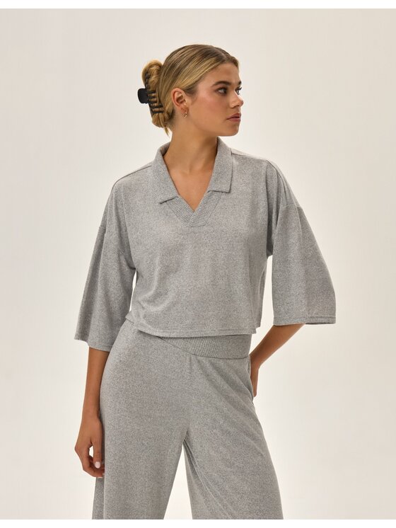 Esotiq Esotiq Piżama 42077 Beżowy Regular Fit