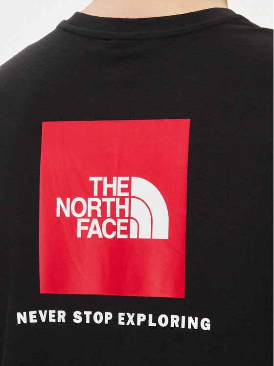The North Face The North Face Тишърт Redbox NF0A87NP Черен Regular Fit
