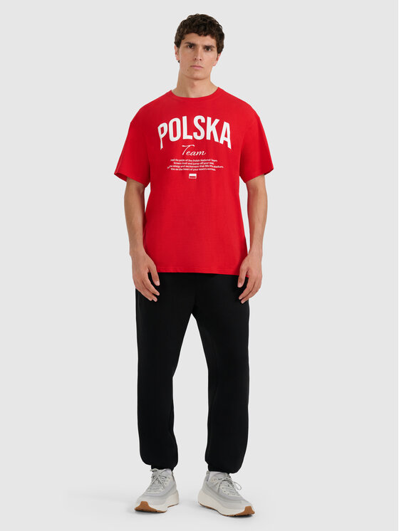 4F 4F T-Shirt NOS Czerwony Regular Fit