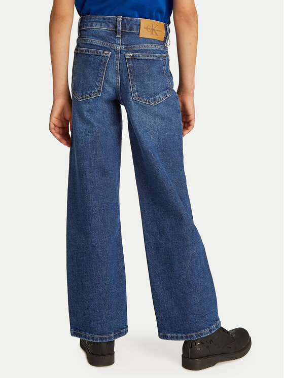 Calvin Klein Jeans Calvin Klein Jeans Džínsy IG0IG02710 Tmavomodrá Wide Leg
