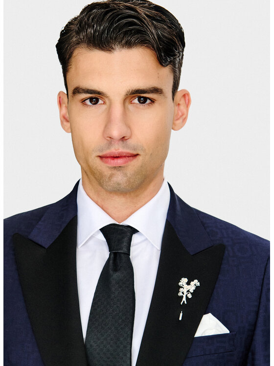 Pako Lorente Pako Lorente Marynarka P26SP-3S-003 Granatowy Slim Fit