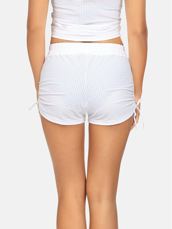 Miss Lou Miss Lou Shorts da mare Maxine Malibu O-ML045-K-9001 Bianco