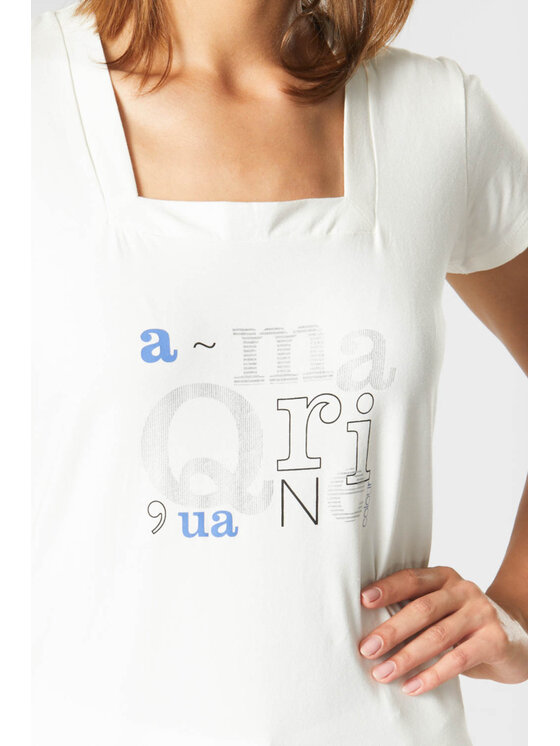 QUIOSQUE QUIOSQUE Blúzka 16-TD-151 Biela Regular Fit