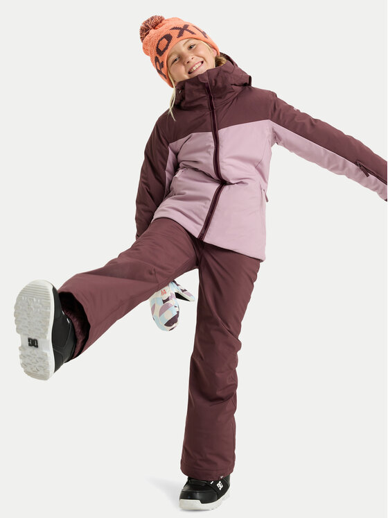 Roxy Roxy Сноуборд яке Free Jet Block ERGTJ03197 Розов Slim Fit