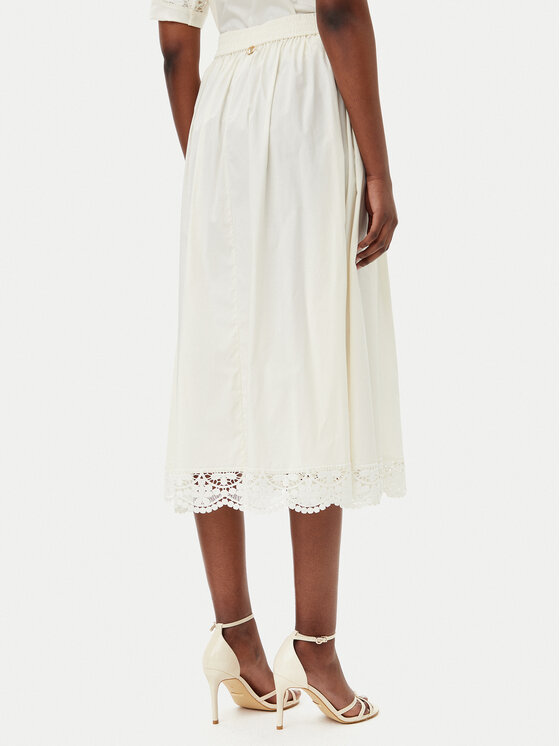 TWINSET TWINSET Спідниця трапеція 251TT2095 Écru Regular Fit