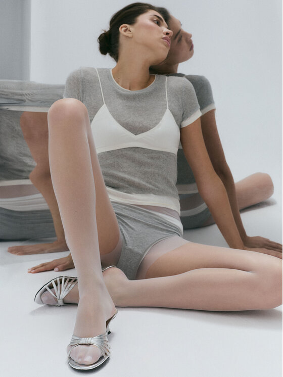 L37 L37 Klapki ASTRID 39 Srebrny