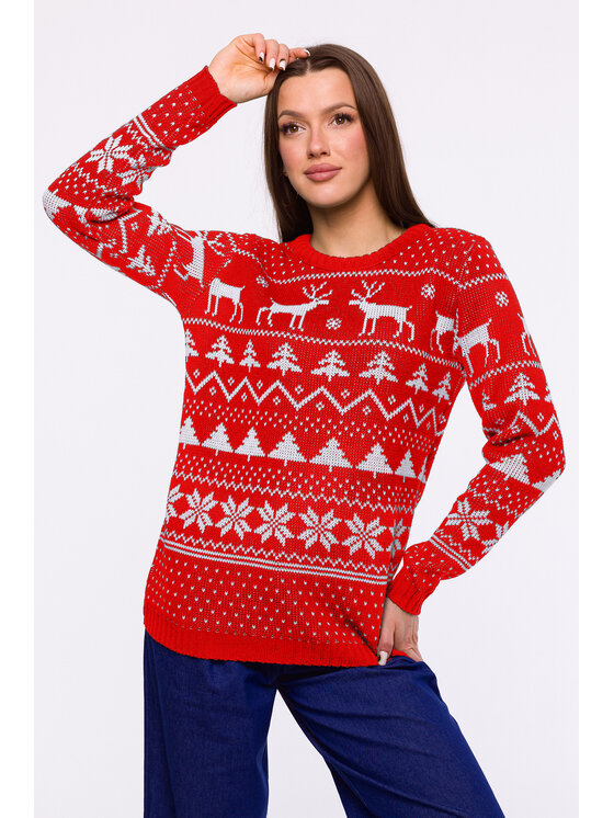 Made of Emotion Made of Emotion Maglione MXS09 Rosso Comfort Fit